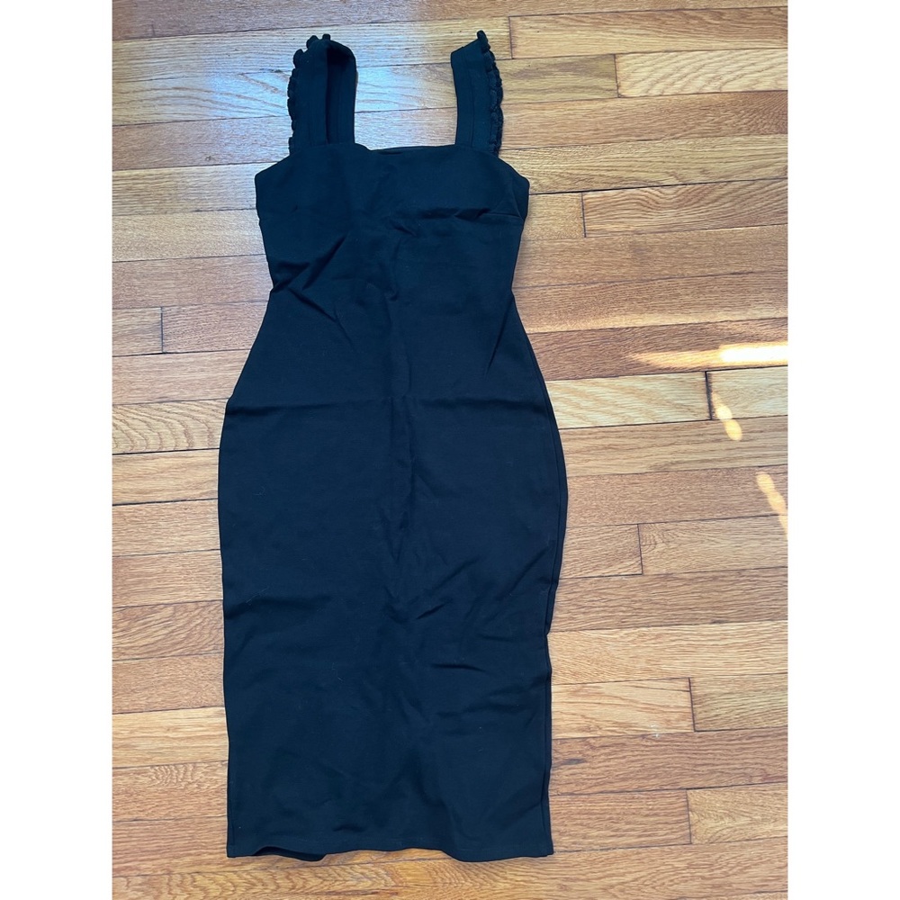 Black sleeveless long dress size small
